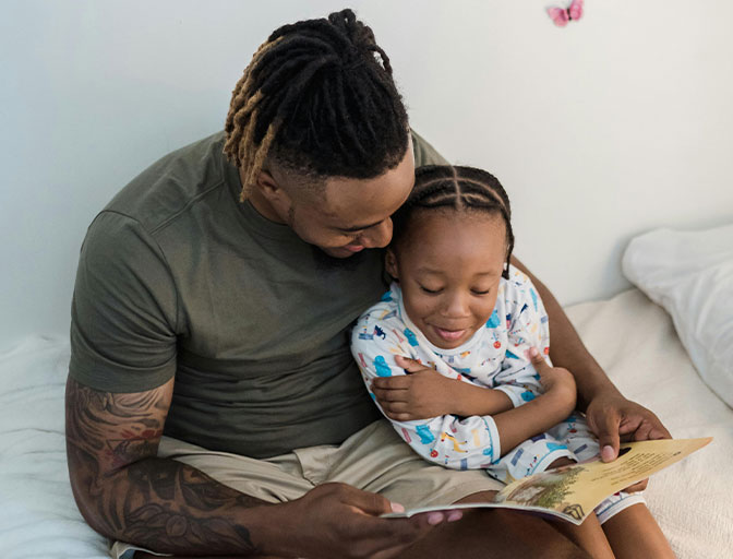 Parent and child learning together